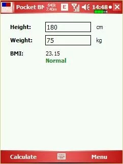 Программа для расчета индекса тела веса