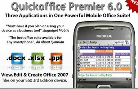Quickoffice 6 для Symbian S60
