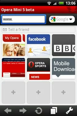 Opera Mini 5 для Android