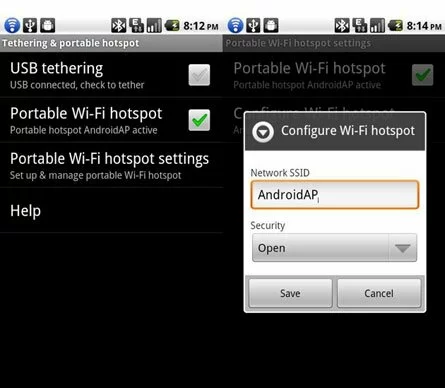 Android 2.2 WiFi HotSpot
