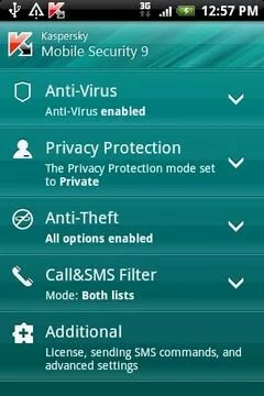 Kaspersky Mobile Security — антивирус Касперского для Android
